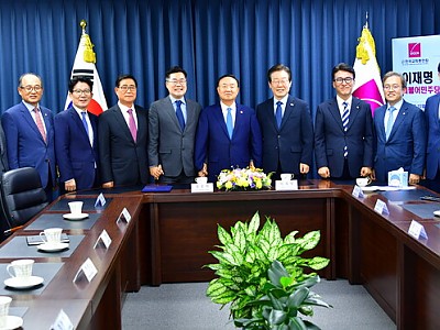 이재명 더불어민주당 대표 한교총 방문