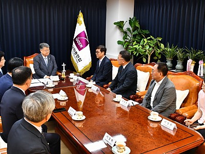 문화체육관광부 최휘영 장관 한교총 예방